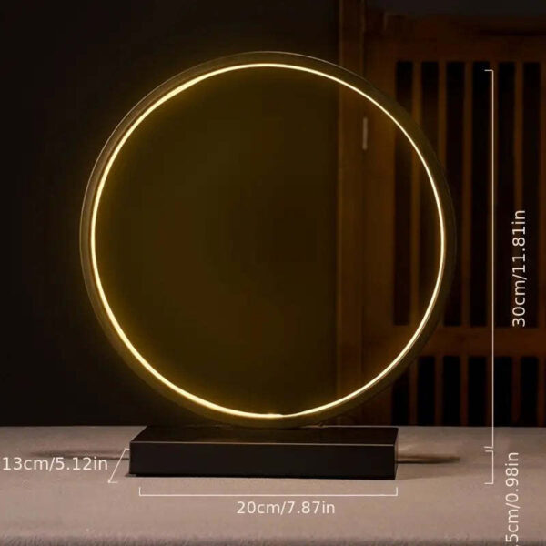 New Chinese Style Creative Zen Decoration Home Backflow Incense Living Room LED Lamp Ring - Image 9