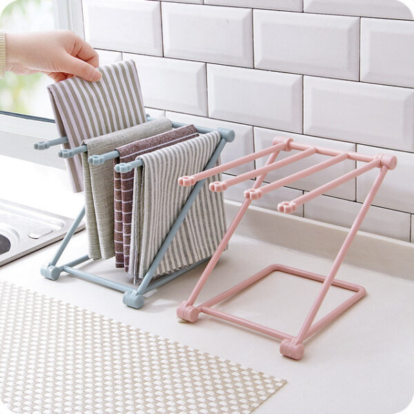 Foldable Dishcloth Shelf Kitchen Accessories Gadget Organizer