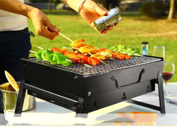 Barbecue Large Outdoor Barbecue Portable Charcoal Grill BBQ Barbecue Folding Barbecue Grill - Image 3