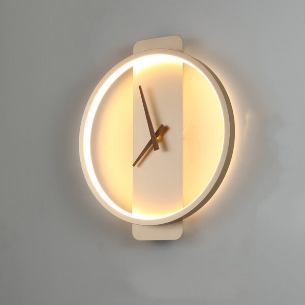 Nordic Wall Lamp Bedroom Bedside Lamp Clock Modeling Lamp - Image 7