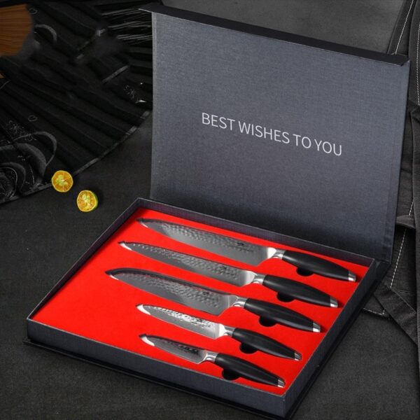 Five-piece kitchen knife chef's knife - Image 2