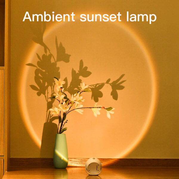 Adjustable Angle Human Sensing Light, Wireless Sunset Light, Indoor Spotlight, Corridor, Living Room Wall Light, Rechargeable And Installed Dry Battery - Image 9