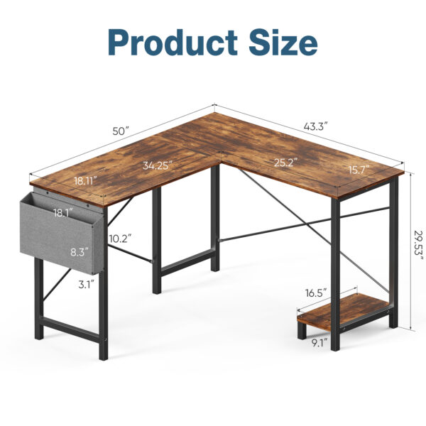 L-shaped Computer Desk - Image 3