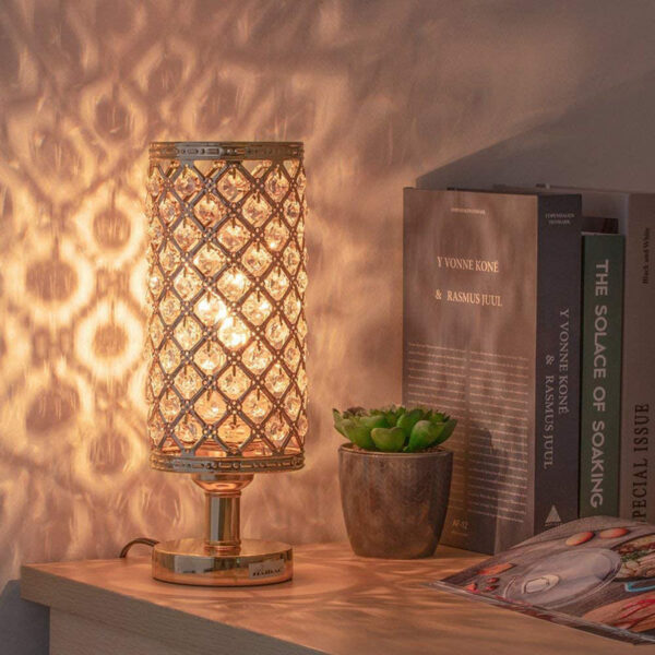 New Modern Crystal Table Lamp With Stylish Personality And Warm Bedside Decoration For Bedroom And Living Room - Image 3