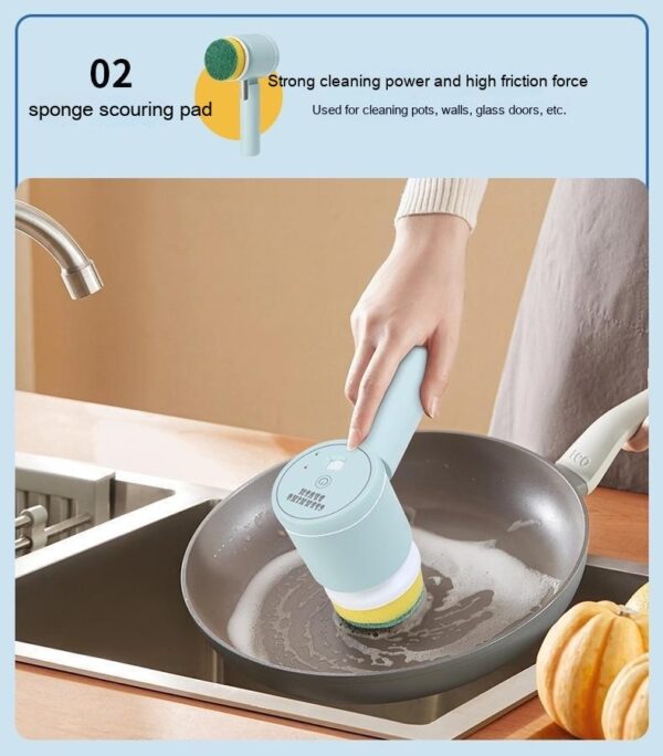 Handheld Multifunctional Electric Floor Cleaning Brush - Image 3