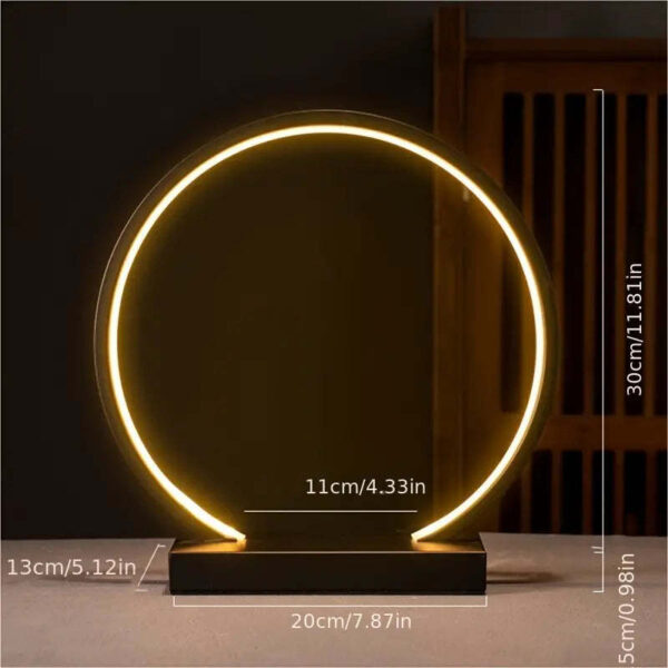 New Chinese Style Creative Zen Decoration Home Backflow Incense Living Room LED Lamp Ring - Image 6