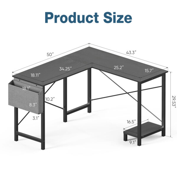 L-shaped Computer Desk - Image 5