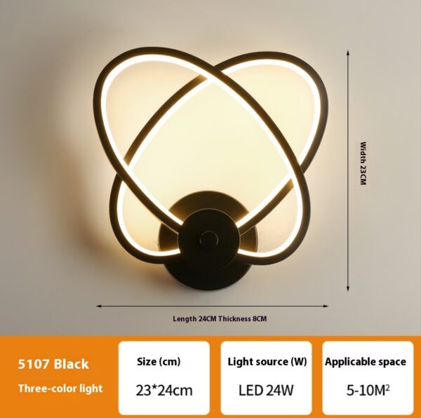 Simple Modern Bedroom Bedside Lamp Corridor Aisle Wall Lamp - Image 6