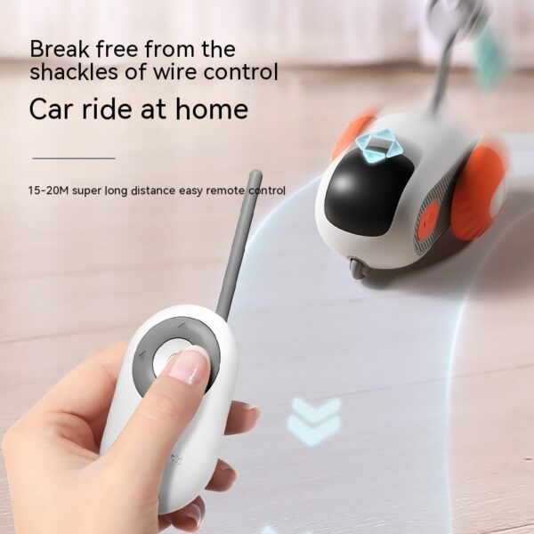 Remote Control Interactive Cat Car Toy USB Charging Chasing Automatic Self-moving Remote Smart Control Car Interactive Cat Toy Pet Products - Image 4