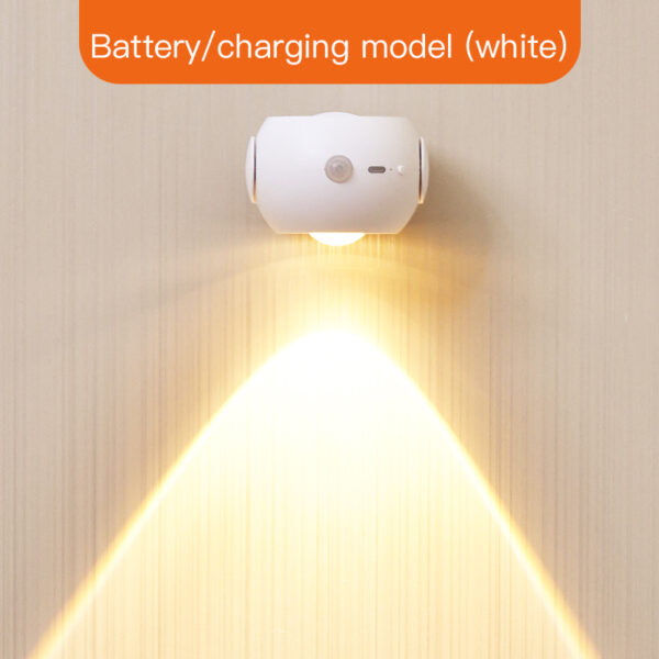 Adjustable Angle Human Sensing Light, Wireless Sunset Light, Indoor Spotlight, Corridor, Living Room Wall Light, Rechargeable And Installed Dry Battery - Image 7