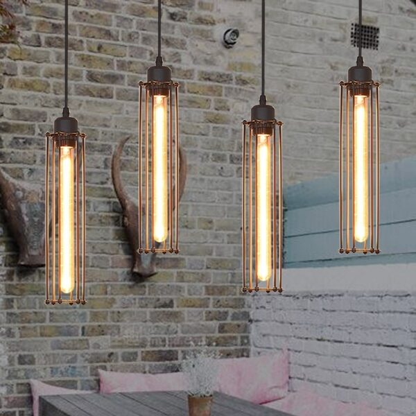 Retro Industrial Style Chandelier Creative Personalized Decoration Lamps Clothing Store Bar Restaurant Flute Three-end Ceiling Lamp - Image 3