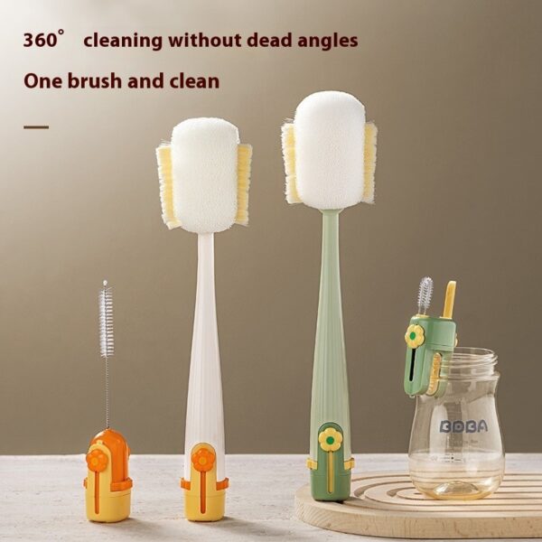 Multi-purpose Five-in-one Cup Washing Device Household Multifunctional Cup Brush Water Cup Insulation Cup Brush Milk Bottle Kitchen Gadgets - Image 3