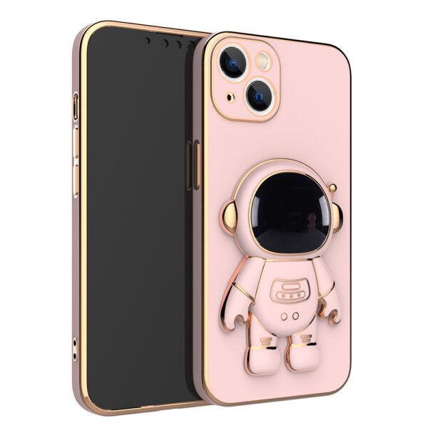 Self-contained Lens Film Mobile Phone Case Electroplating Bracket Protective Cover - Image 3