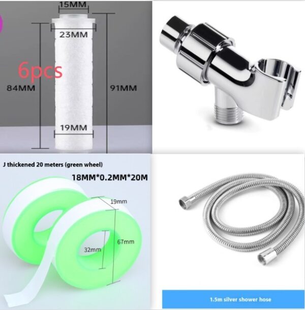 3 Modes Shower Head High Pressure Showerhead Portable Filter Rainfall Faucet Tap Bathroom Bath Home Innovative Accessories - Image 6